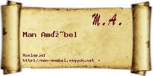 Man Amábel névjegykártya